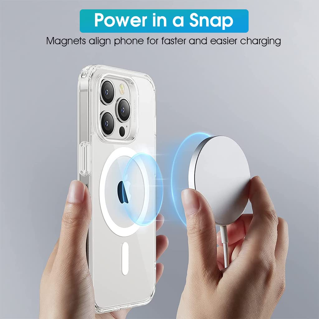 ZORBES for iPhone?14?Pro Max?Magsafe?Case, Non Yellowing Clear for iPhone?14?Pro Max?Cover?Magsafe, Shockproof Protective Slim Thin Magsafe?Case for iPhone?14?Pro Max 2022, Strong Magnetic ZORBES for iPhone?14?Pro Max?Magsafe?Case, Non Yellowing Clear for iPhone?14?Pro Max?Cover?Magsafe, Shockproof Protective Slim Thin Magsafe?Case for iPhone?14?Pro Max 2022, Strong Magnetic